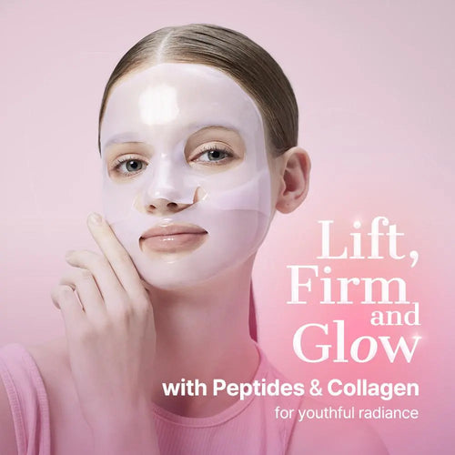 [COSRX Official] Peptide Collagen Lifting Glow Hydrogel Face Mask - Firming Beauty & Self Care Product for Glowup (1 Mask), Hydrogel Face Masks